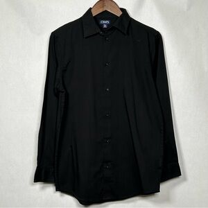 Chap’s Boy’s XL (18-20) Black Button Down Shirt